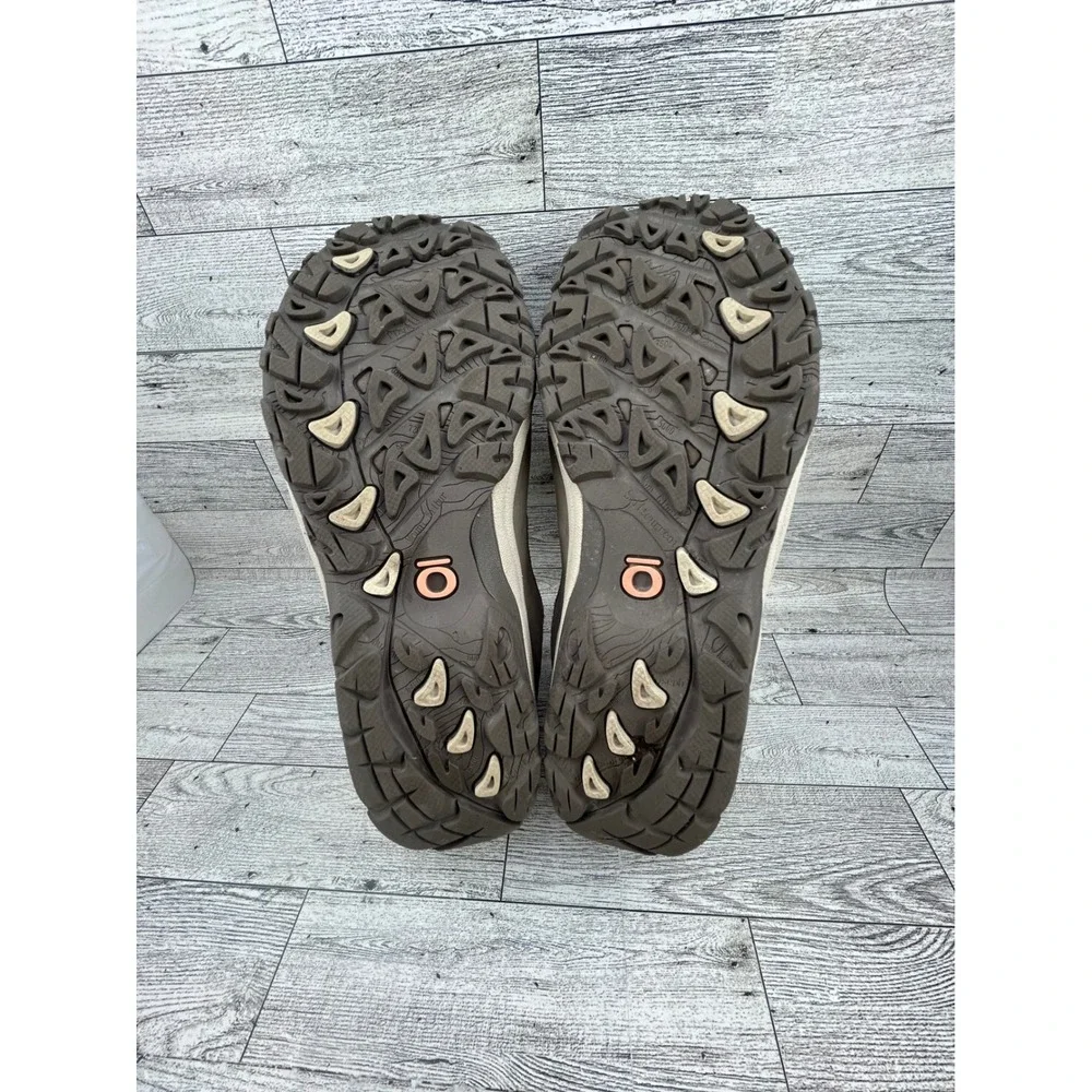 Oboz Waterproof Low Hiking‎ Shoes Womens US 9 Taupe Trail Walking Sneakers